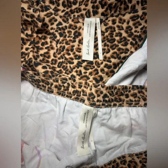 Sarah Gordon x Anthropologie large Tiger Pajama Flannel Set - Picture 8 of 9